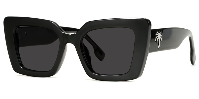 Square Black Sunglasses