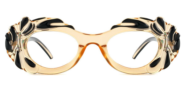 Oval Yellow Frame