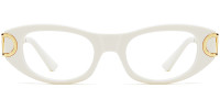 Oval White Frame