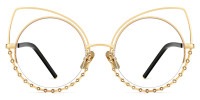 Cateye Gold Frame