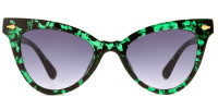 Cateye Green Sunglasses